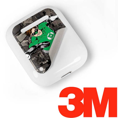 DC Comics Green Lantern Vintage Action Pose Pattern Apple AirPods Skin