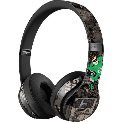 DC Comics Green Lantern Vintage Action Pose Pattern Beats Solo 3 Wireless Skin