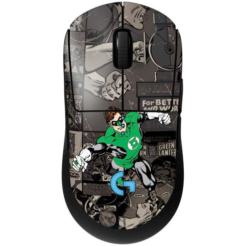 DC Comics Green Lantern Vintage Action Pose Pattern G Pro Wireless Gaming Mouse Skin