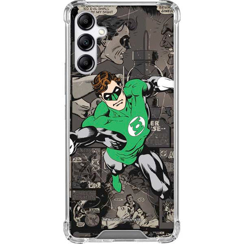 DC Comics Green Lantern Vintage Action Pose Pattern Gabb Phone 4 Clear Case