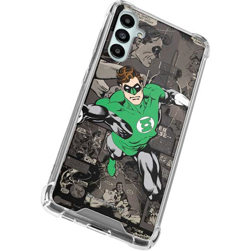 DC Comics Green Lantern Vintage Action Pose Pattern Gabb Phone 4 Clear Case