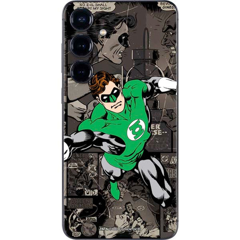 DC Comics Green Lantern Vintage Action Pose Pattern Galaxy A16 5G Skin