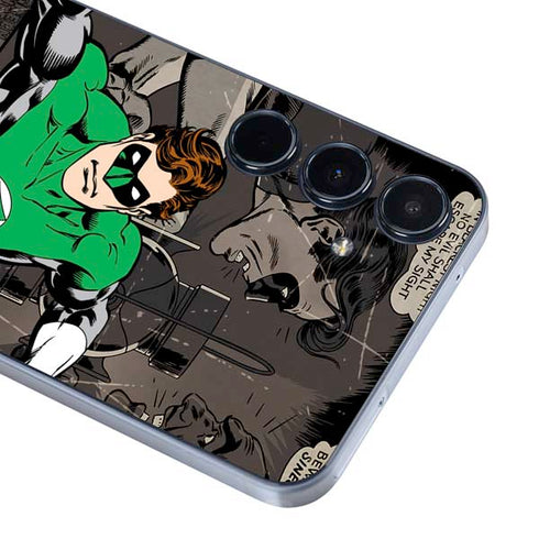 DC Comics Green Lantern Vintage Action Pose Pattern Galaxy A35 5G Skin