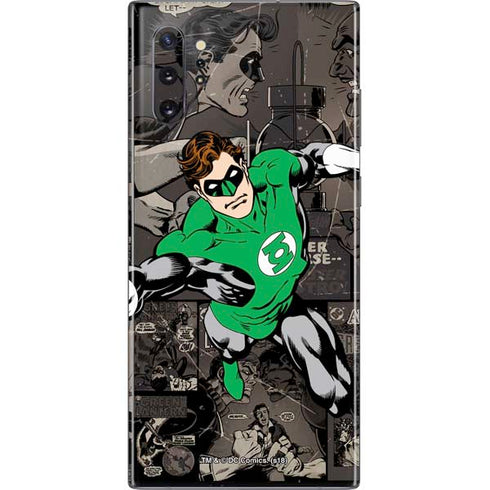 DC Comics Green Lantern Vintage Action Pose Pattern Galaxy Note 10 Plus Skin
