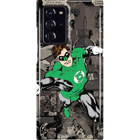 DC Comics Green Lantern Vintage Action Pose Pattern Galaxy Cases
