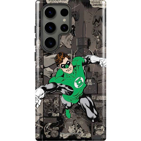 DC Comics Green Lantern Vintage Action Pose Pattern Galaxy S23 Ultra Pro Case