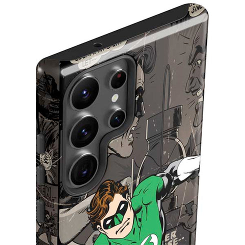 DC Comics Green Lantern Vintage Action Pose Pattern Galaxy S23 Ultra Pro Case
