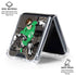 DC Comics Green Lantern Vintage Action Pose Pattern Galaxy Z Flip6 Clear Case