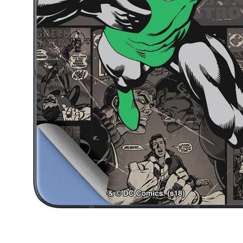 DC Comics Green Lantern Vintage Action Pose Pattern Galaxy Z Fold5 5G Skin