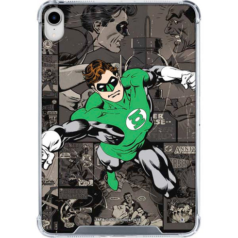 DC Comics Green Lantern Vintage Action Pose Pattern iPad 11th Gen (2025) Clear Case
