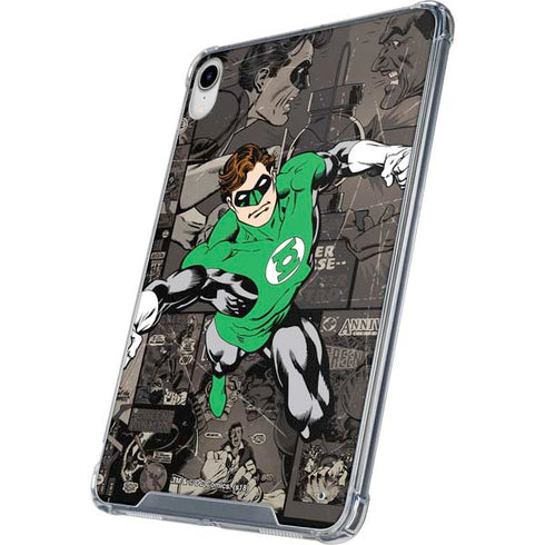 DC Comics Green Lantern Vintage Action Pose Pattern iPad 11th Gen (2025) Clear Case