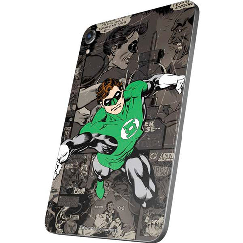 DC Comics Green Lantern Vintage Action Pose Pattern Apple iPad Mini Skin