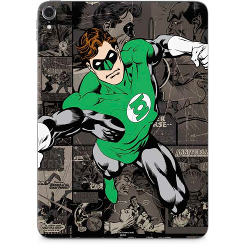 DC Comics Green Lantern Vintage Action Pose Pattern Apple iPad Pro Skin