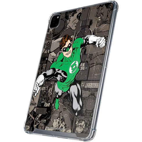 DC Comics Green Lantern Vintage Action Pose Pattern iPad Cases