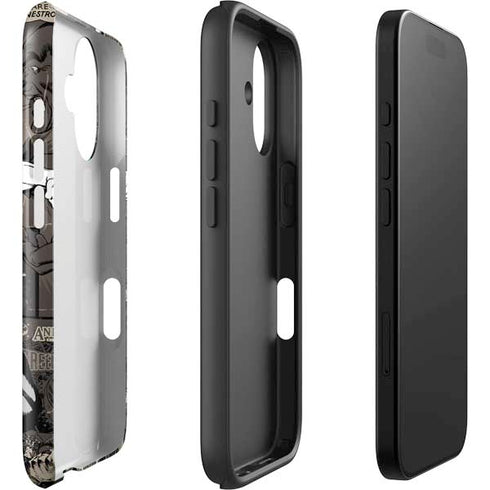 DC Comics Green Lantern Vintage Action Pose Pattern iPhone 16 Impact Case