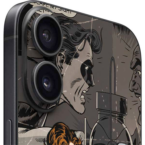 DC Comics Green Lantern Vintage Action Pose Pattern iPhone 16 Plus Skin