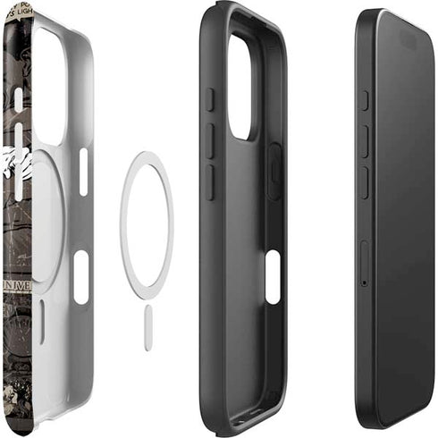 DC Comics Green Lantern Vintage Action Pose Pattern iPhone 16 Pro Max Magsafe Impact Case