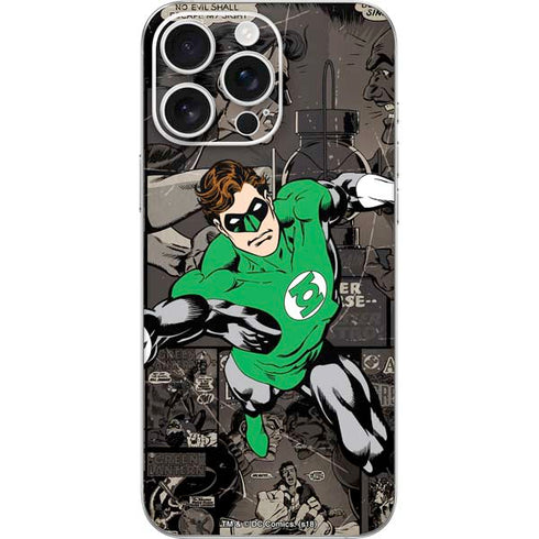DC Comics Green Lantern Vintage Action Pose Pattern iPhone 16 Pro Max Skin