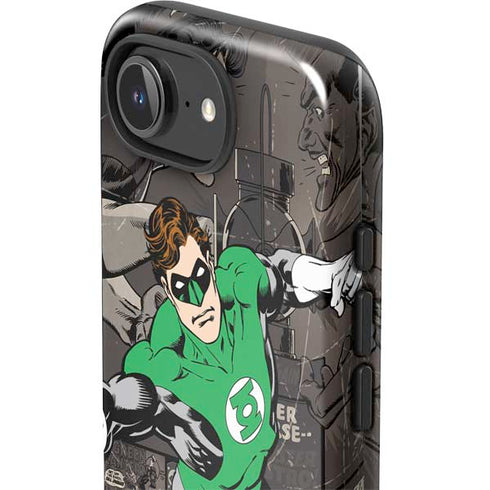 DC Comics Green Lantern Vintage Action Pose Pattern iPhone 16e Impact Case
