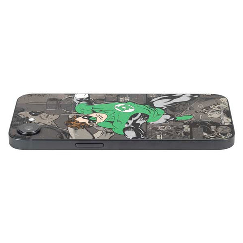 DC Comics Green Lantern Vintage Action Pose Pattern iPhone 16e Skin
