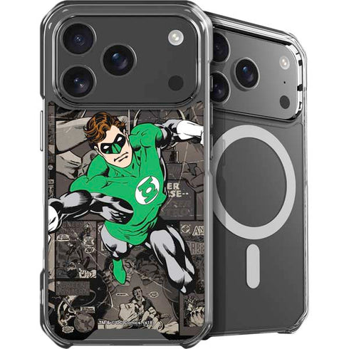 DC Comics Green Lantern Vintage Action Pose Pattern iPhone 18 Pro MagSafe Case