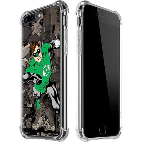 DC Comics Green Lantern Vintage Action Pose Pattern iPhone Cases