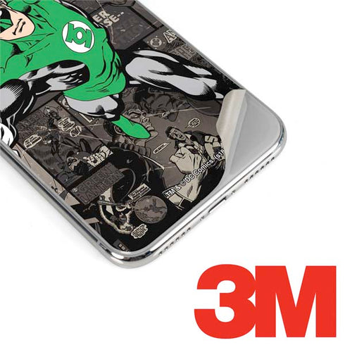 DC Comics Green Lantern Vintage Action Pose Pattern iPhone XS Skin