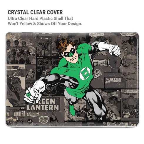 DC Comics Green Lantern Vintage Action Pose Pattern MacBook Pro 14in (2021-24) Case plus Skin