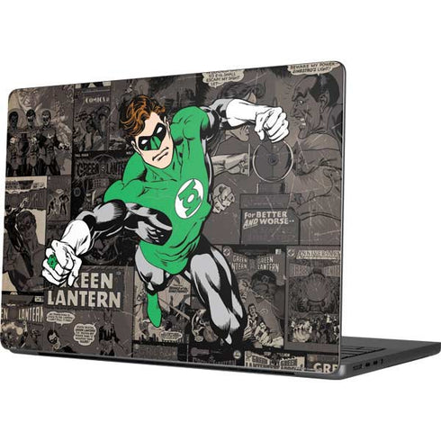 DC Comics Green Lantern Vintage Action Pose Pattern Apple MacBook Pro 14-inch Skin