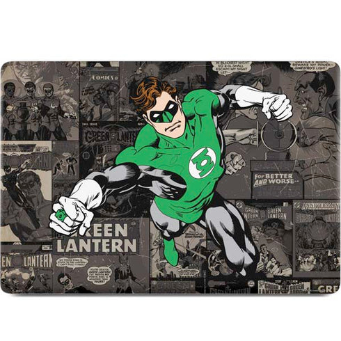 DC Comics Green Lantern Vintage Action Pose Pattern MacBook Skins