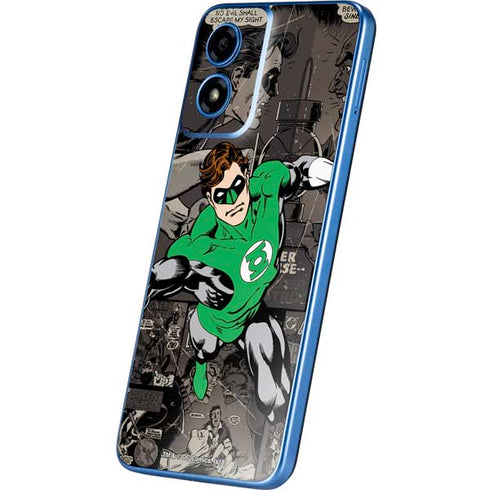 DC Comics Green Lantern Vintage Action Pose Pattern Moto G Play 4G (2024) Skin