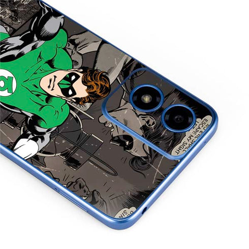 DC Comics Green Lantern Vintage Action Pose Pattern Moto G Play 4G (2024) Skin