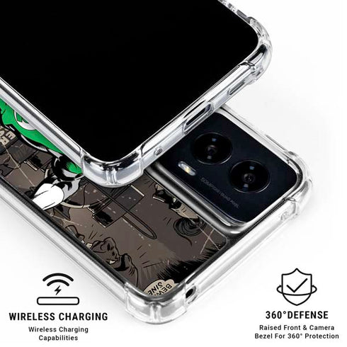 DC Comics Green Lantern Vintage Action Pose Pattern Moto G Power 5G (2024) Clear Case