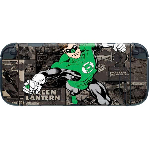 DC Comics Green Lantern Vintage Action Pose Pattern Nintendo Switch 2 (2025) with Joy-Con Skin