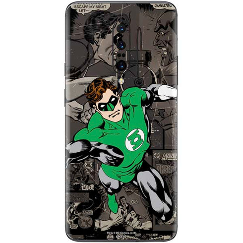 DC Comics Green Lantern Vintage Action Pose Pattern OnePlus 7 Pro Skin