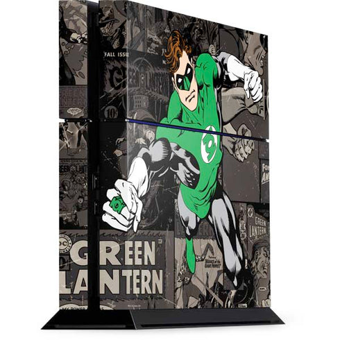DC Comics Green Lantern Vintage Action Pose Pattern PlayStation PS4 Skins