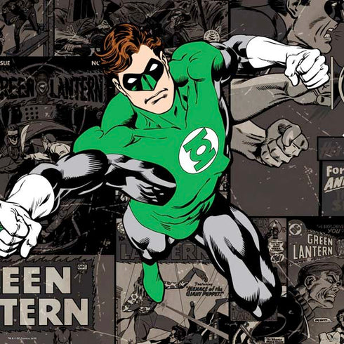 DC Comics Green Lantern Vintage Action Pose Pattern PS4 Controller Skin