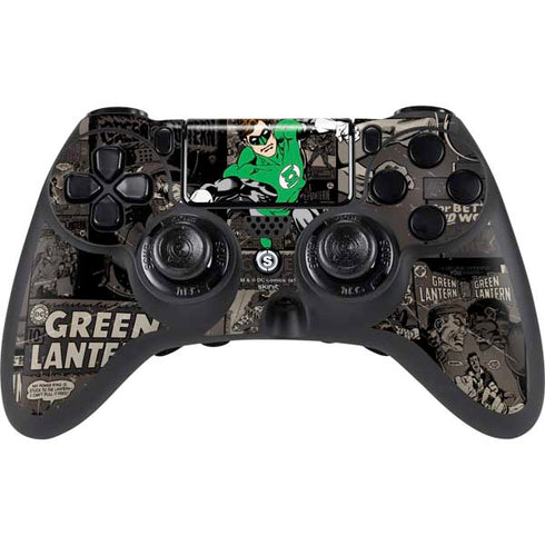 DC Comics Green Lantern Vintage Action Pose Pattern PlayStation PS4 Skins