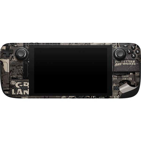 DC Comics Green Lantern Vintage Action Pose Pattern Steam Deck Handheld Gaming Computer Skin