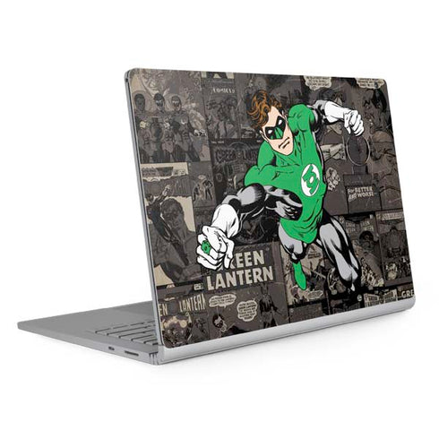 DC Comics Green Lantern Vintage Action Pose Pattern Surface Book 2 15in Skin