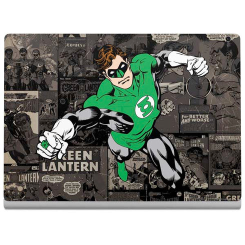 DC Comics Green Lantern Vintage Action Pose Pattern Surface Book 2 15in Skin