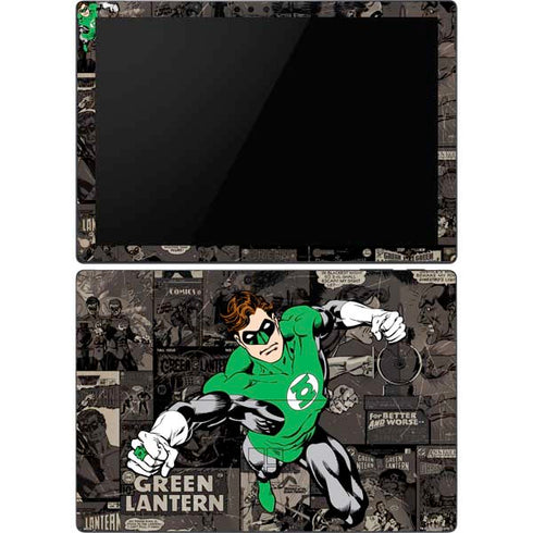 DC Comics Green Lantern Vintage Action Pose Pattern Surface Pro 6 Skin
