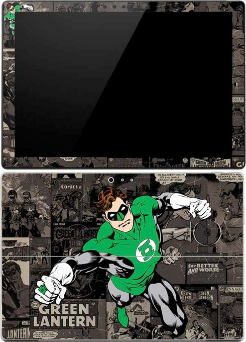 DC Comics Green Lantern Vintage Action Pose Pattern Surface Pro (2017) Skin