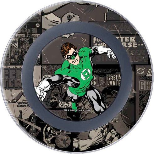 DC Comics Green Lantern Vintage Action Pose Pattern Wireless Charger Skin