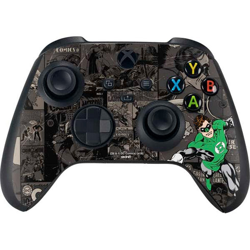 DC Comics Green Lantern Vintage Action Pose Pattern Xbox Series X Bundle Skin