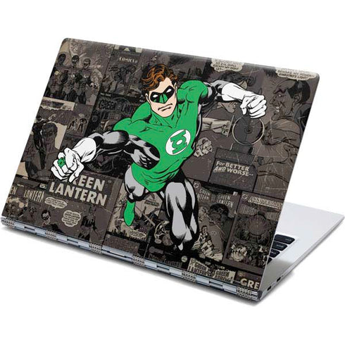 DC Comics Green Lantern Vintage Action Pose Pattern Yoga 910 2-in-1 14in Touch-Screen Skin