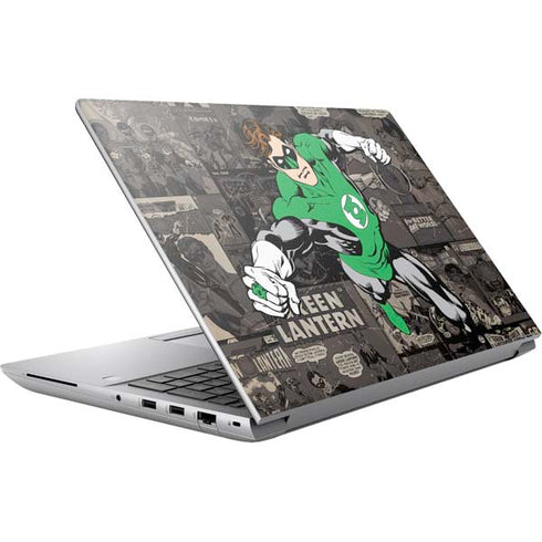 DC Comics Green Lantern Vintage Action Pose Pattern HP ZBook Fury 16 G10 Skin