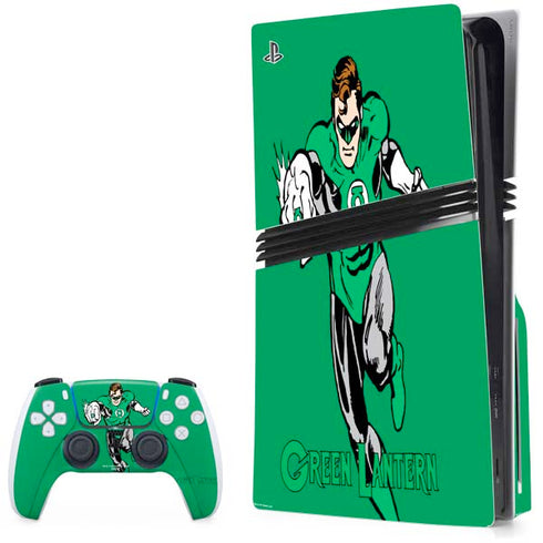 DC Comics Green Lantern Classic Art Pose PS5 Pro Disk Bundle Skin