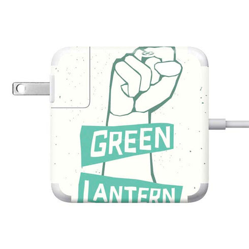 DC Comics Green Lantern Power Fist 85W Power Adapter (15 and 17 inch MacBook Pro Charger) Skin