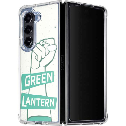 DC Comics Green Lantern Power Fist Galaxy Z Fold5 5G Clear Case